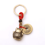 back of lucky cat keyring