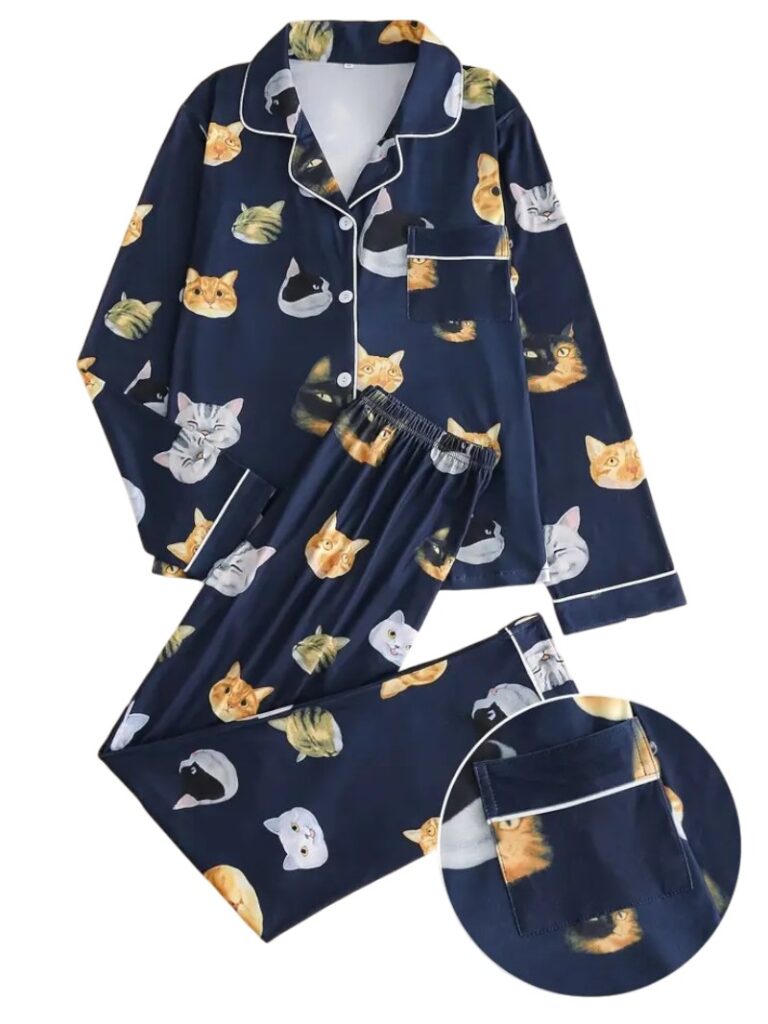 cartoon cat pyjama