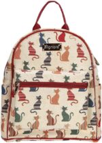 cat print small backpack