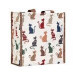 cat shopping bag colourful
