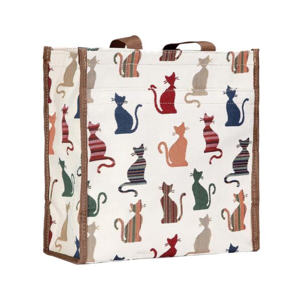 cat shopping bag colourful