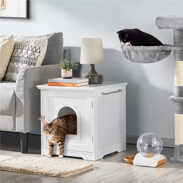 Enclosed Litter Box Decorative Cat House