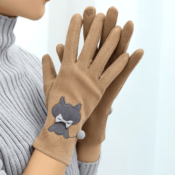 Velvet Cat Gloves