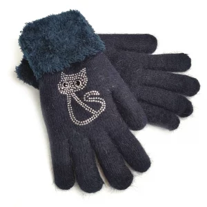 Soft Blue cat gloves