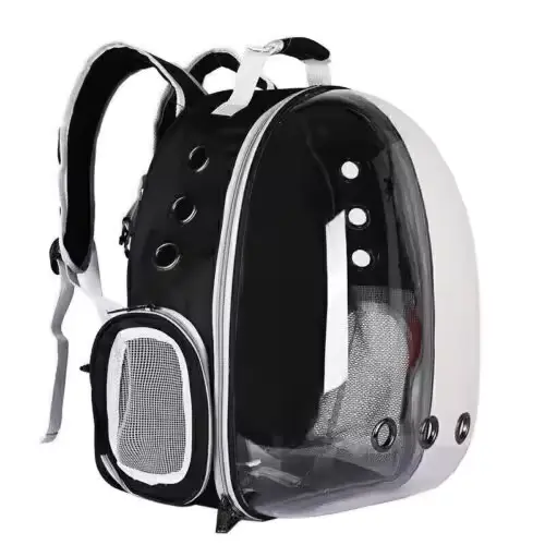 black space capsule cat carrier