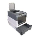 all open large cat litter tray