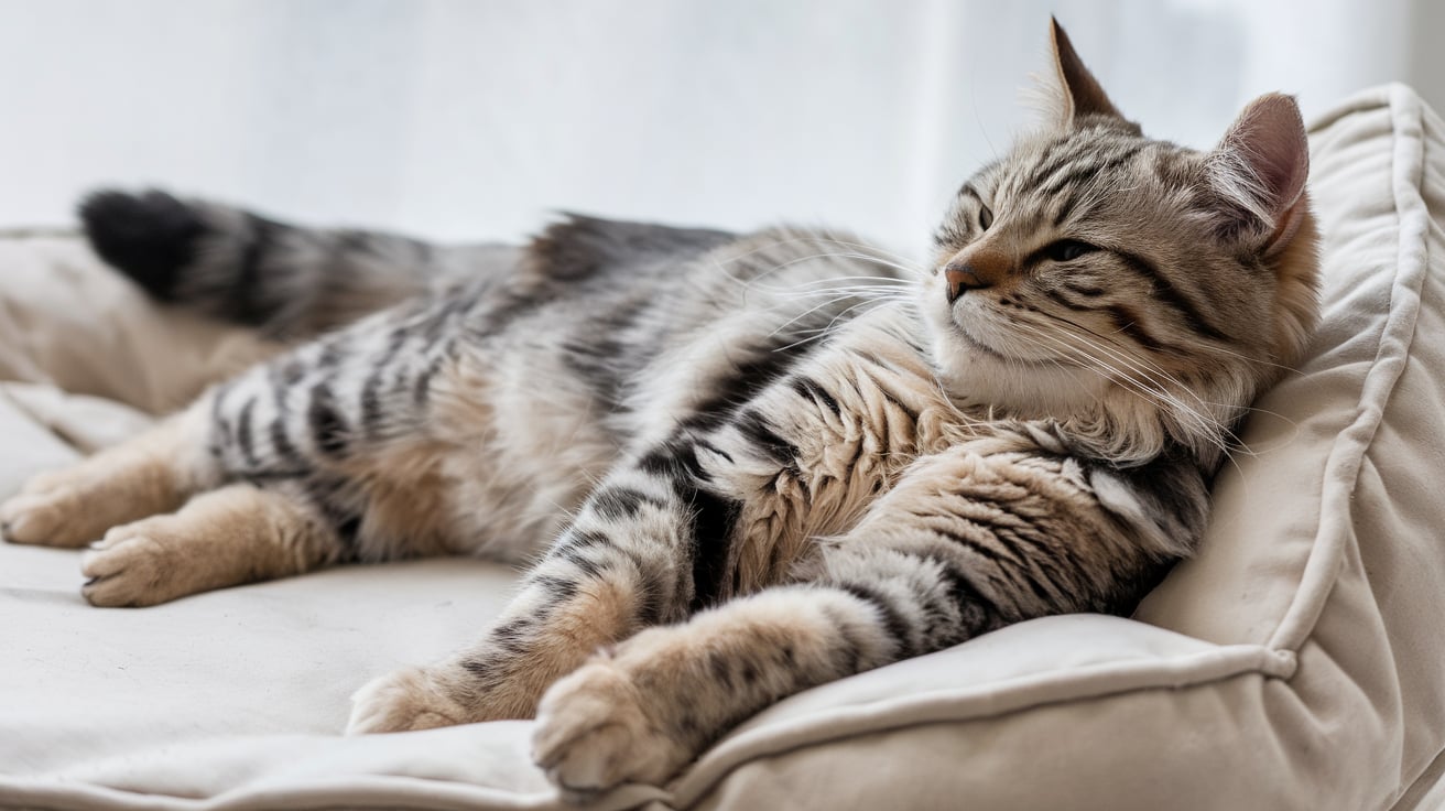 comfortable cat