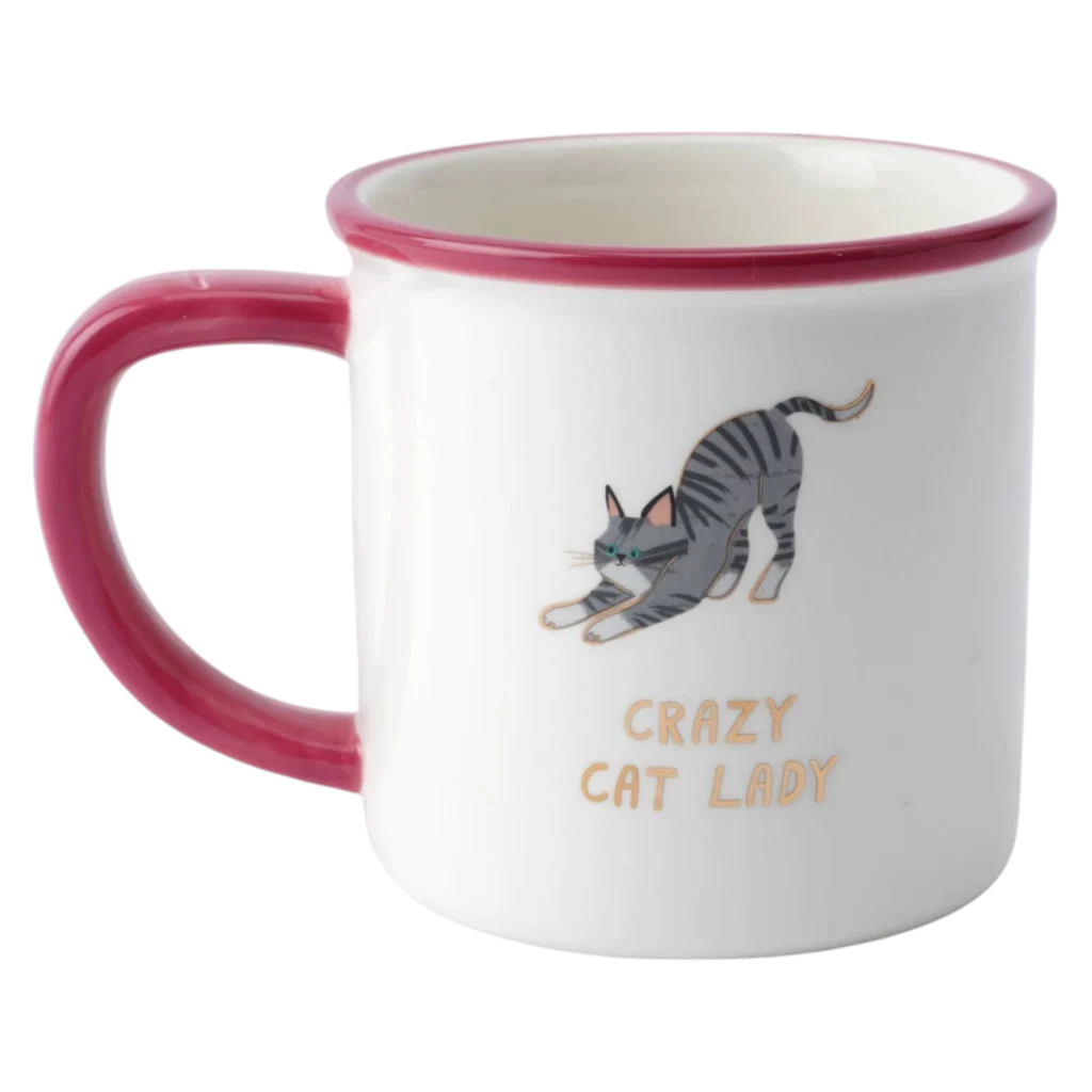 crazy cat lady mug