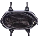 inside black cat handbag