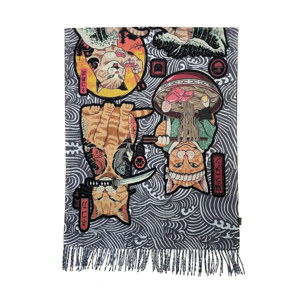 japanese cat scarf