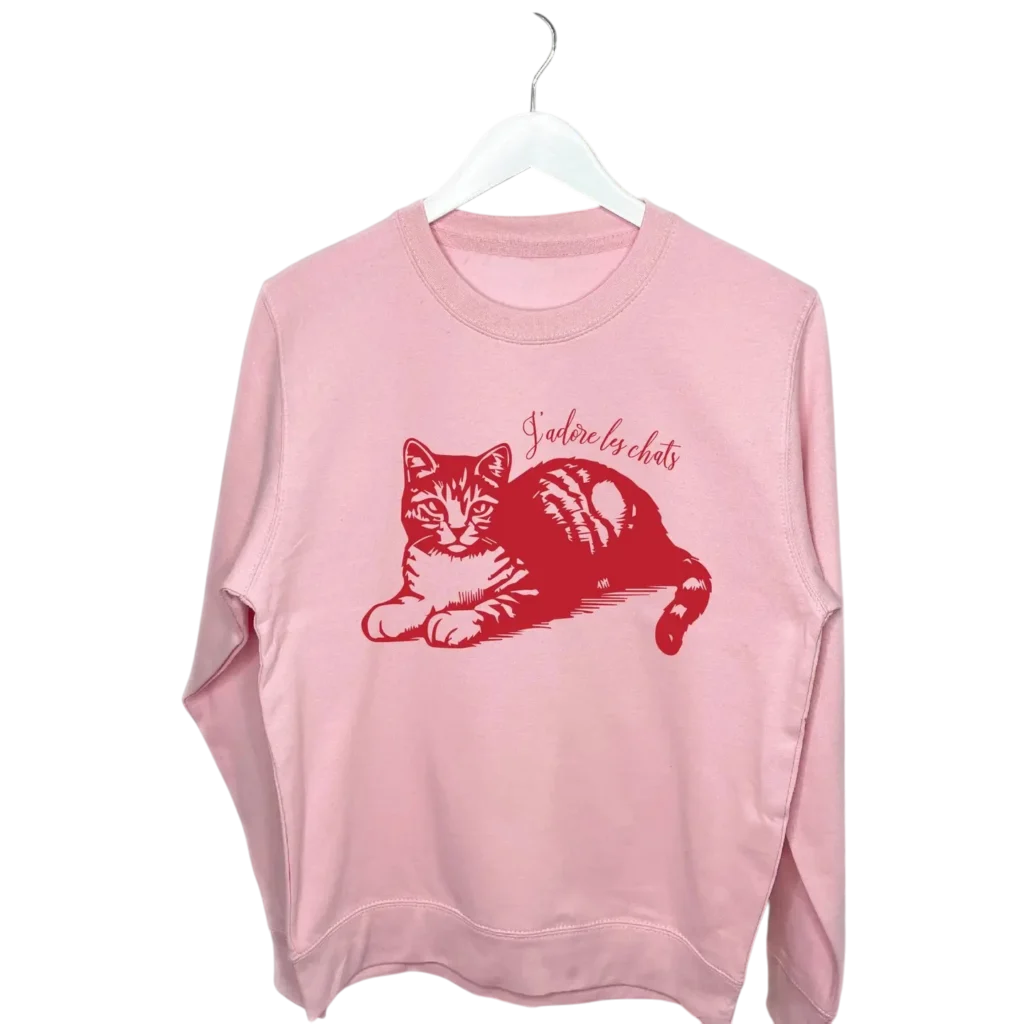 cat pink jumper