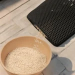 pouring out cat litter