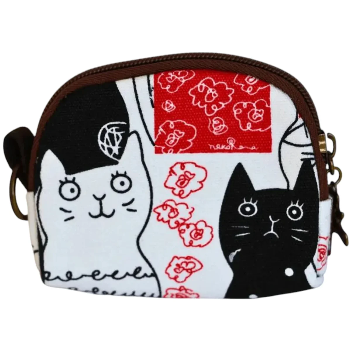 cat canvas coin purse