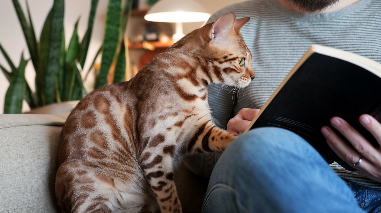 friendly bengal cat