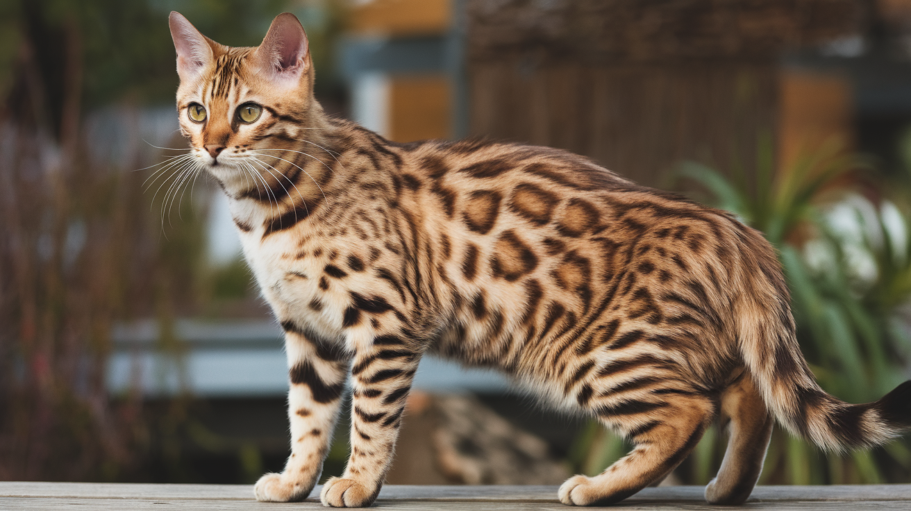 fully grown bengal cat
