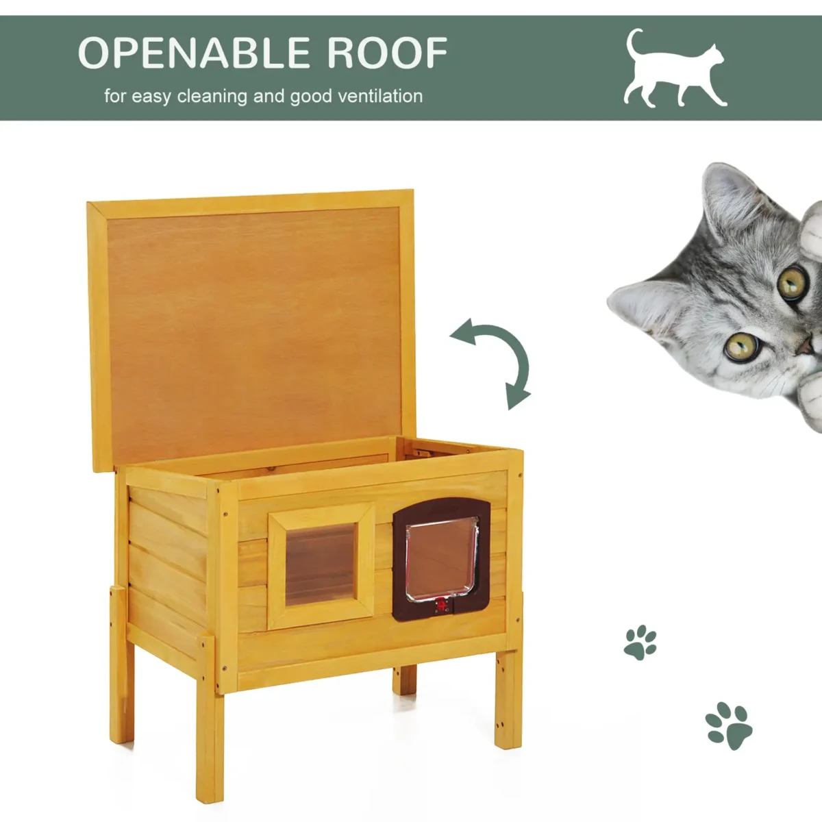 open cat outdoor cat shelter