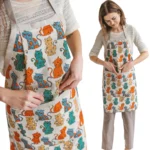 cat apron with pockets