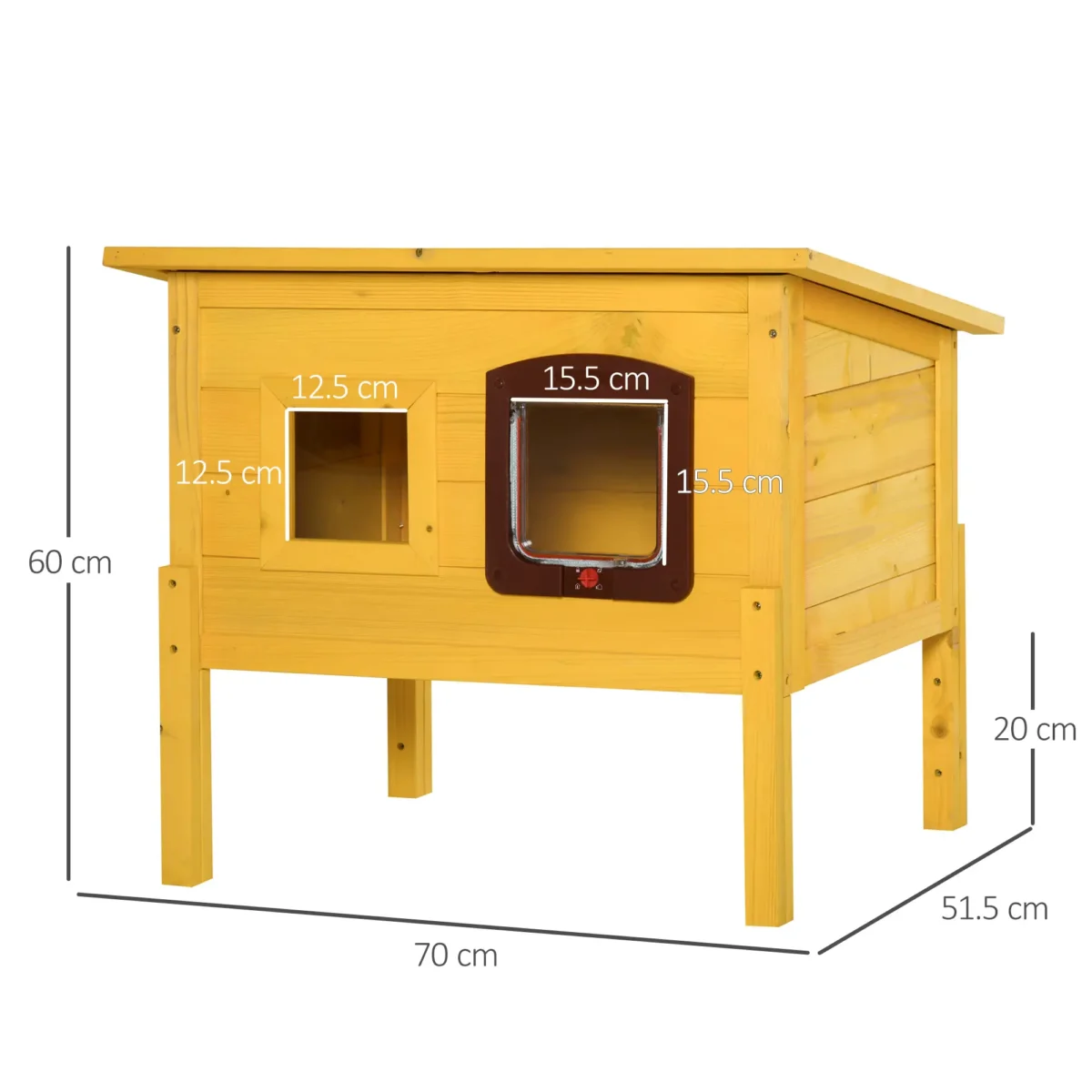 dimensions outdoor cat shelter