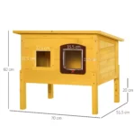 dimensions outdoor cat shelter