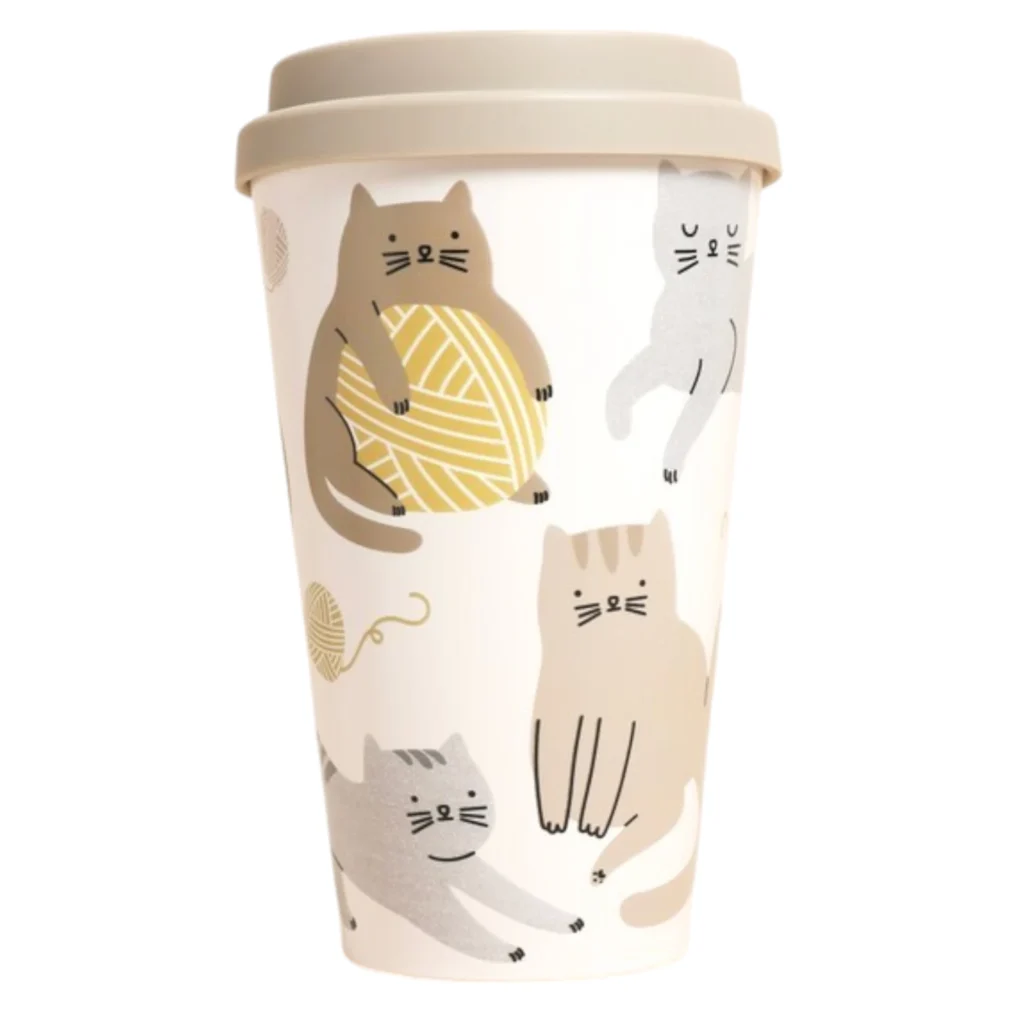 cat travel mug without sleeve